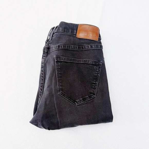 Madewell Black Distressed Skinny Denim Jeans SZ26 - Picture 3 of 7